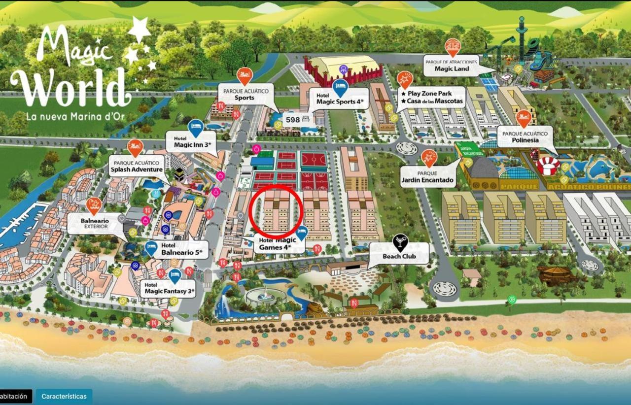 Apartamento Primera Linea - Magic World Marina D'Or Oropesa del Mar Esterno foto